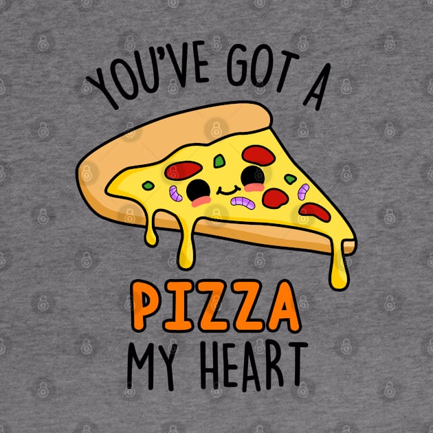 You've Got A Pizza My Heart Cute Pizza Pun by punnybone